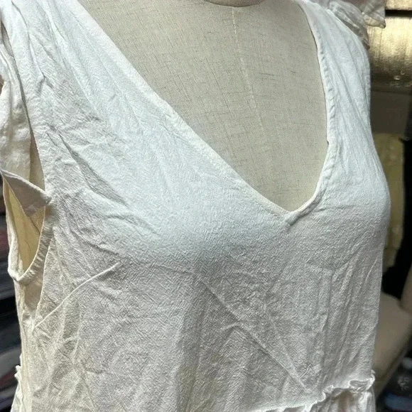 Label Of Love White Tiered Sleeveless Dress Size M - Picture 4 of 7